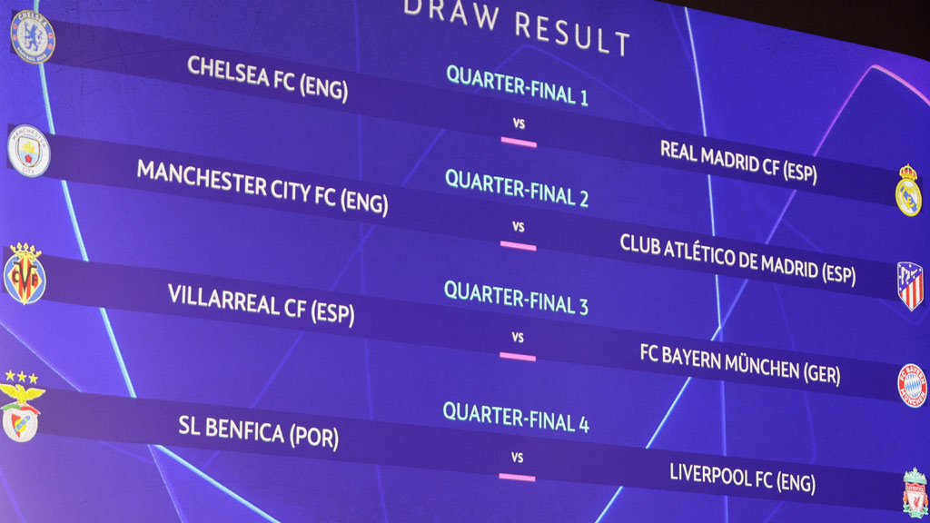 Así quedaron los cruces de Cuartos de Final en la UEFA Champions League 2021-2022