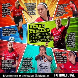 Día de la Mujer: Renae Cuéllar y el desafío de ser futbolista de Liga MX Femenil y madre a la vez