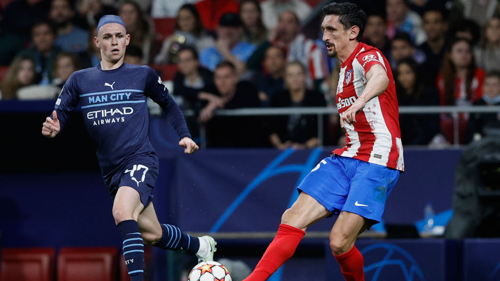 Manchester City venció al Atlético de Madrid por la mínima diferencia y fue suficiente para llegar a semifinales de la UEFA Champions League