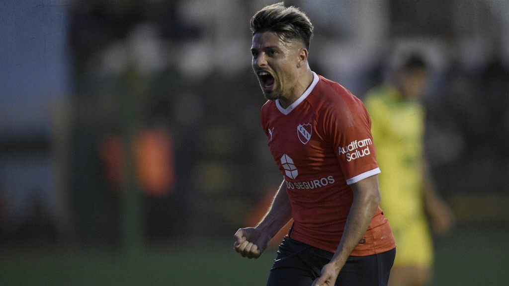 Sebastián Palacios en su paso por Independiente de Avellaneda