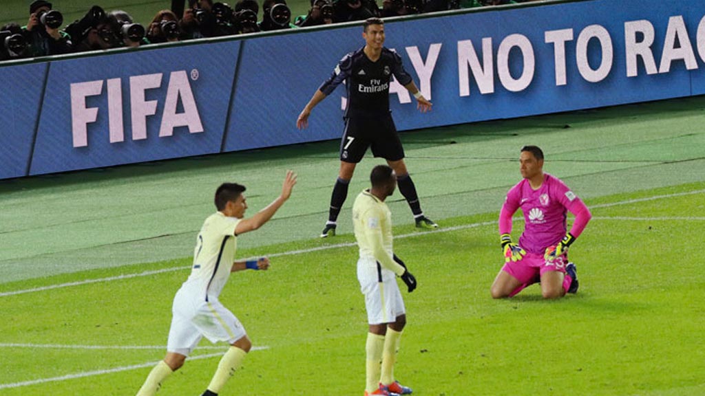 Real Madrid en un enfrentamiento vs las Águilas del América