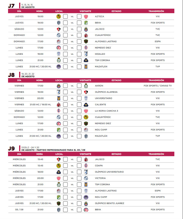 Los duelos serán vibrantes dentro de la Liga MX Femenil 