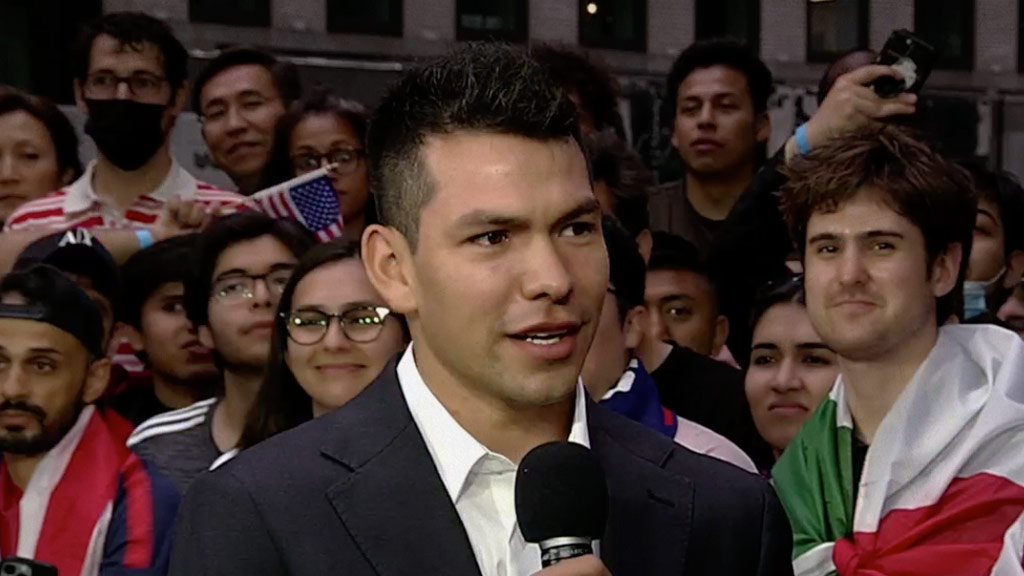 Chucky Lozano fue parte de la presentación de estadios y sedes para la Copa del Mundo 2026