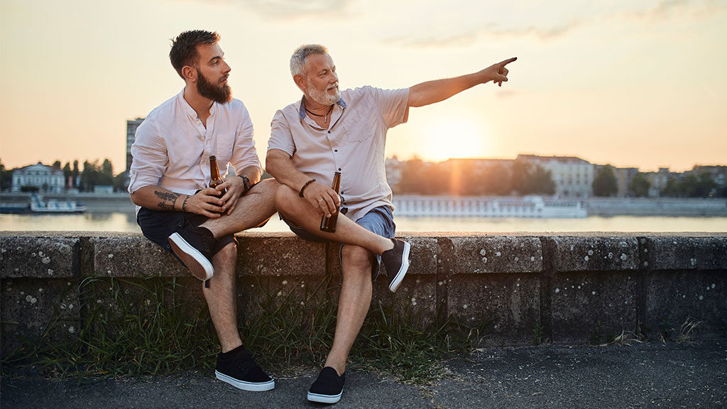 Disfruta una buena cerveza con papá