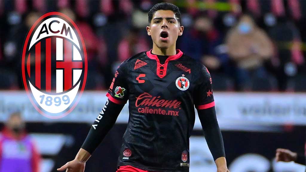 Víctor Guzmán de Xolos de nuevo entre los jugadores que sigue de cerca el Milan