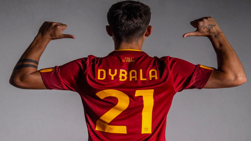 Paulo Dybala llevará el dorsal '21' en AS Roma