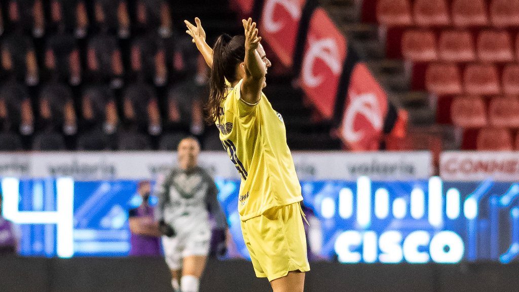 Andrea Pereira anotó gol tras 6 años de sequía, lo hizo en su primer partido de Liga MX con el América