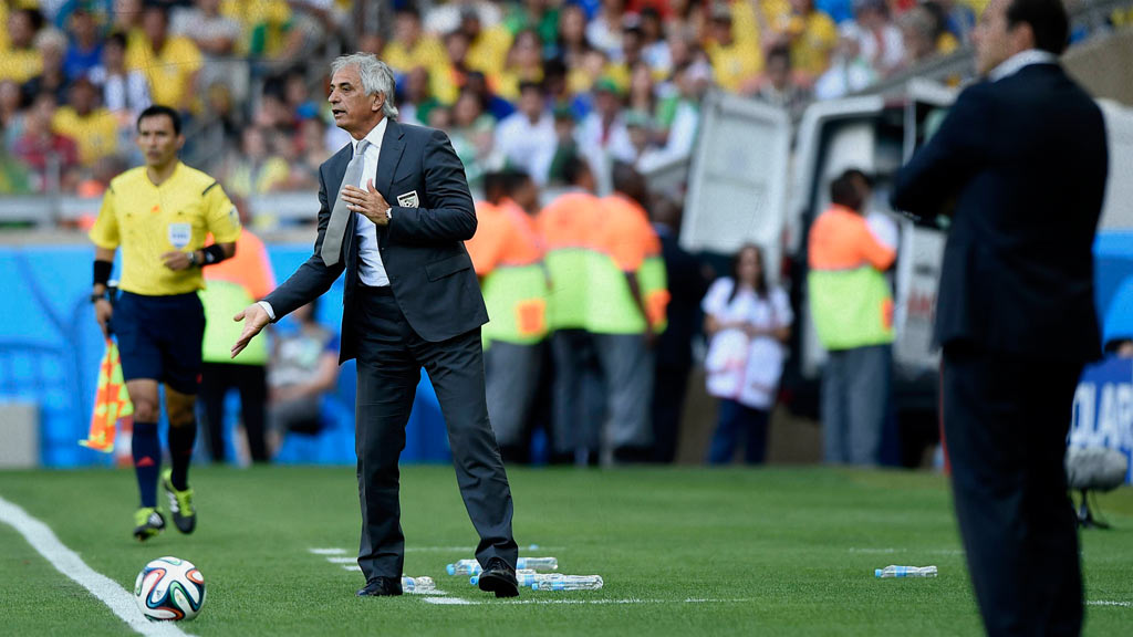 Vahid Halilhodžić durante su única Copa del Mundo dirigida en Brasil 2014