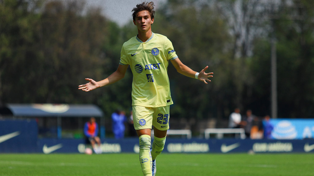 Jorge Cantú, goleador de las Águilas del América en categorías inferiores; se espera que pueda escalar hasta el primer equipo 