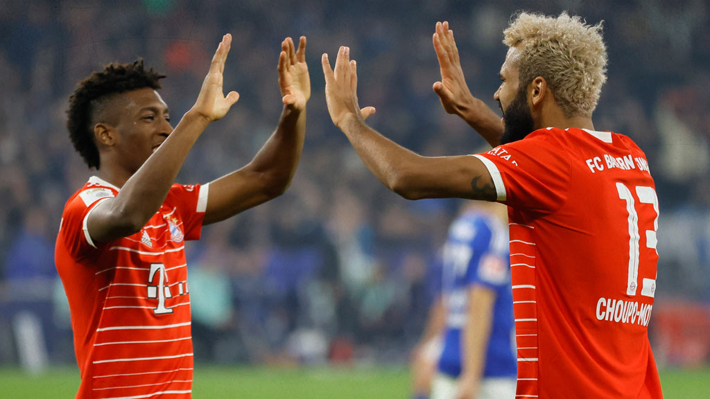 Kingsley Coman y Eric Maxim Choupo-Moting, dos futbolistas en el ataque del Bayern Munich