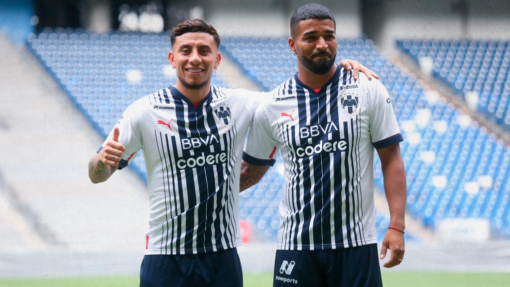 Joao Rojas y Rodrigo Aguirre, dos de los extranjeros en Rayados de Monterrey