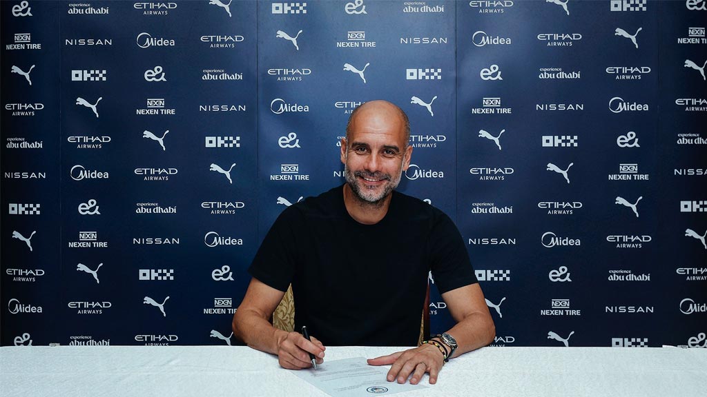 Pep Guardiola y Manchester City extienden su relación