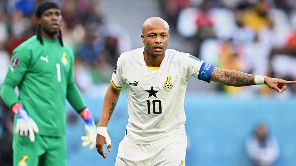 Andre Ayew estuvo en 2010 y en Qatar 2022 quiere eliminar a Uruguay