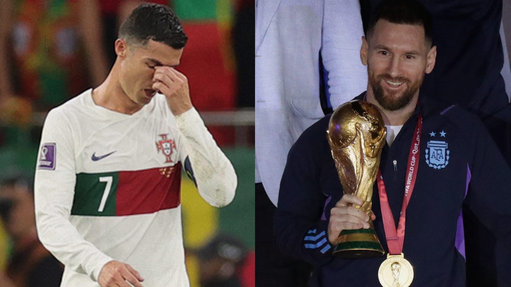 Cristiano Ronaldo y Lionel Messi llegan al ocaso en sus carreras de forma distinta