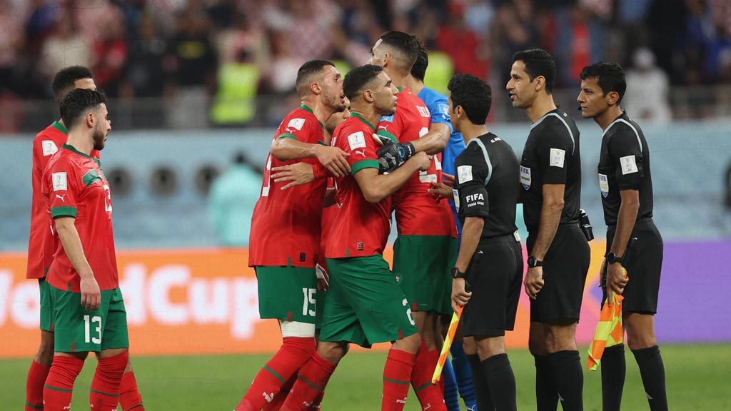 Croacia vs Marruecos: Ambos equipos piden penal al mismo tiempo; árbitro ni siquiera fue al VAR