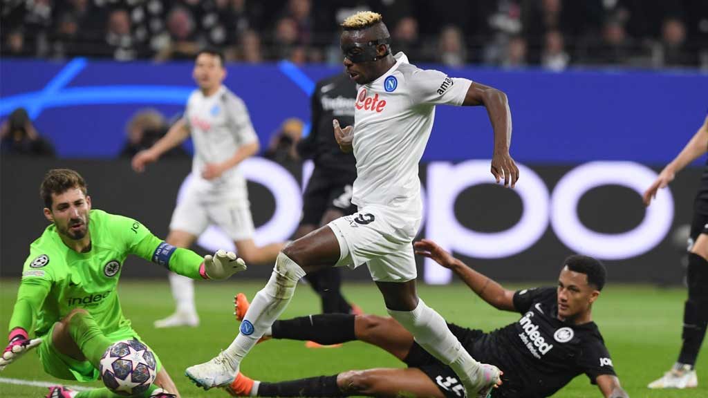 Eintracht Frankfurt 0-2 Napoli: Resumen en video y goles del partido de ida de octavos de Champions League 22-23