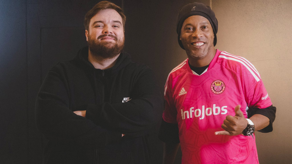 Ronaldinho se suma al Porcinos FC de Ibaí Llanos en Kings League