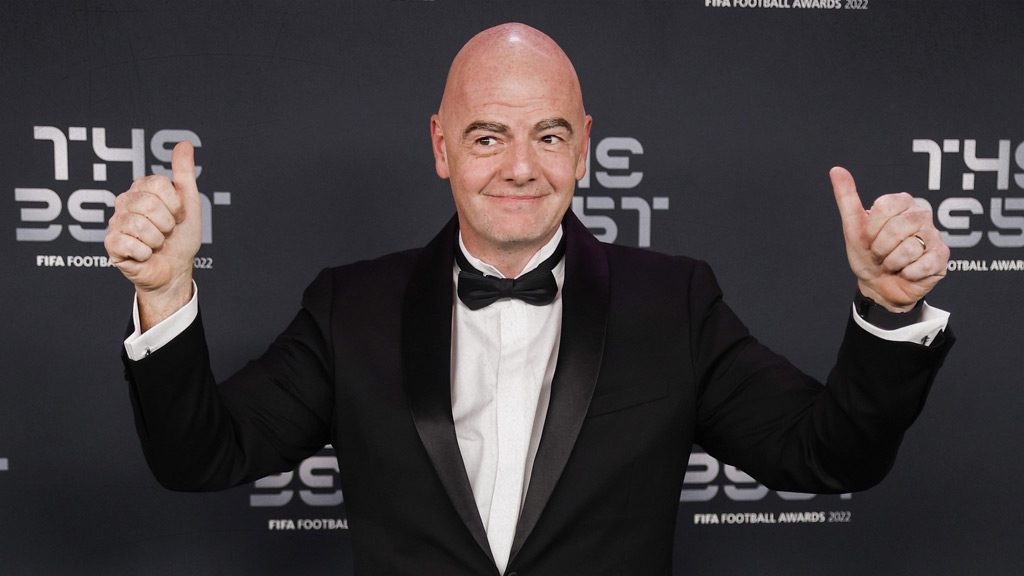 Gianni Infantino, presidente de FIFA hasta 2027; no había otros candidatos