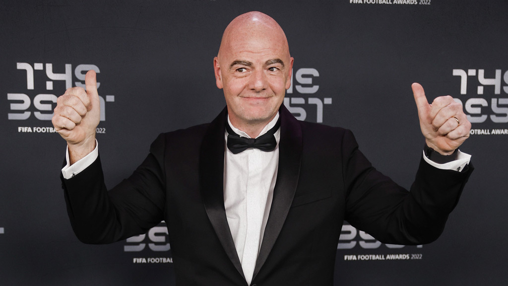 Gianni Infantino, presidente de FIFA hasta 2027; no había otros candidatos