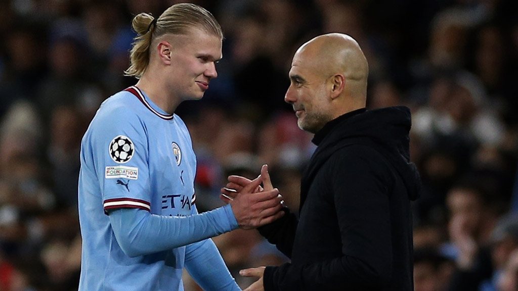 Pep Guardiola cambia cláusula de Erling Haaland en Manchester City