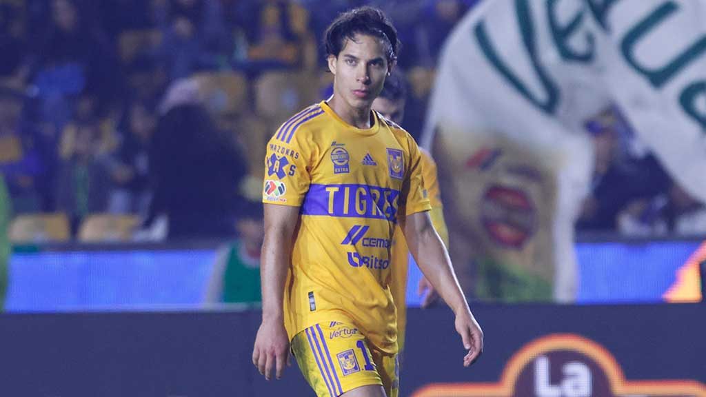 Diego Lainez vivie en Tigres un presente similar al que pasó en el Braga de Portugal