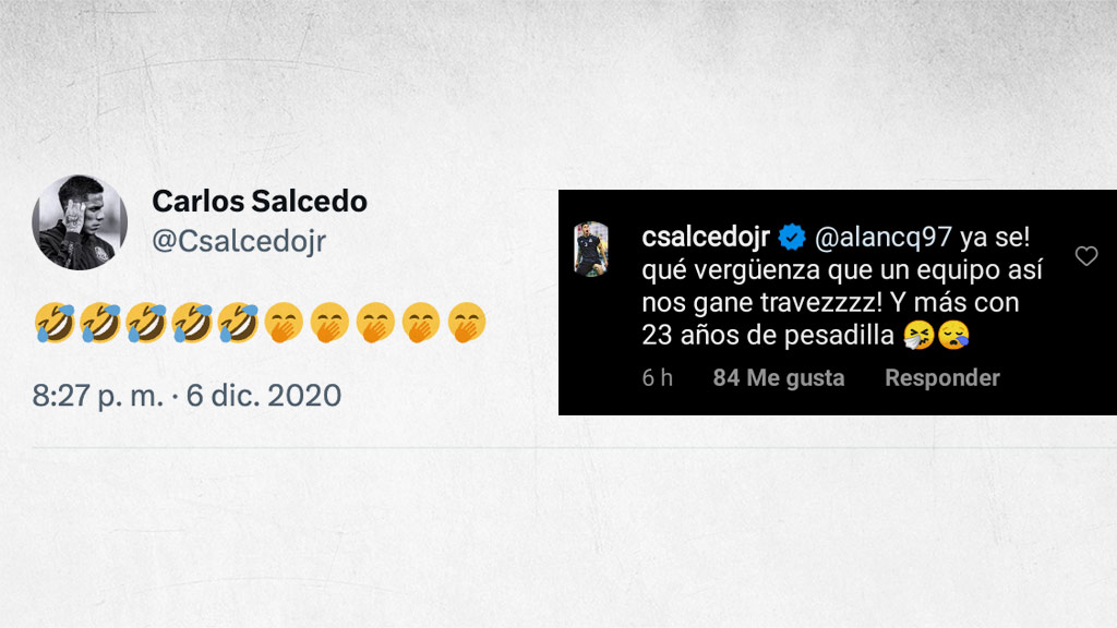 Carlos Salcedo y sus polémicas burlas hacia Cruz Azul 