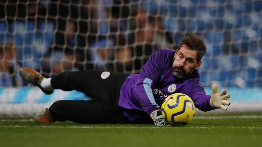 Scott Carson del Manchester City; dos partidos pero va por su segunda Champions League