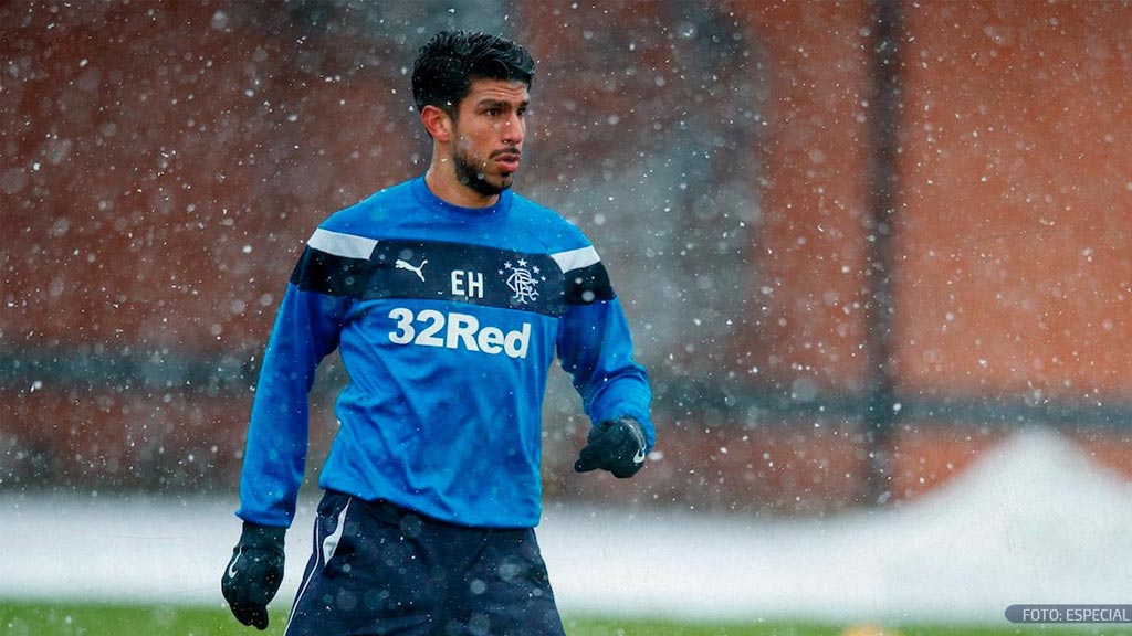 Eduardo Herrera en su paso por el Rangers de Escocia