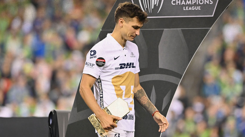 Juan Dinenno, campeón de goleo en la Concachampions 2022