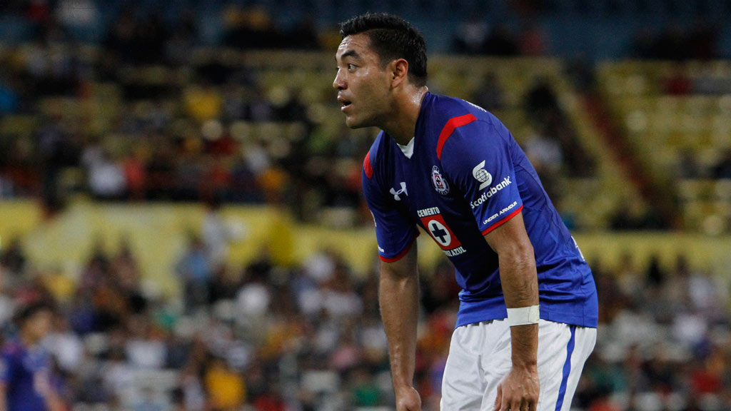 Marco Fabián en su paso por Cruz Azul durante 2014