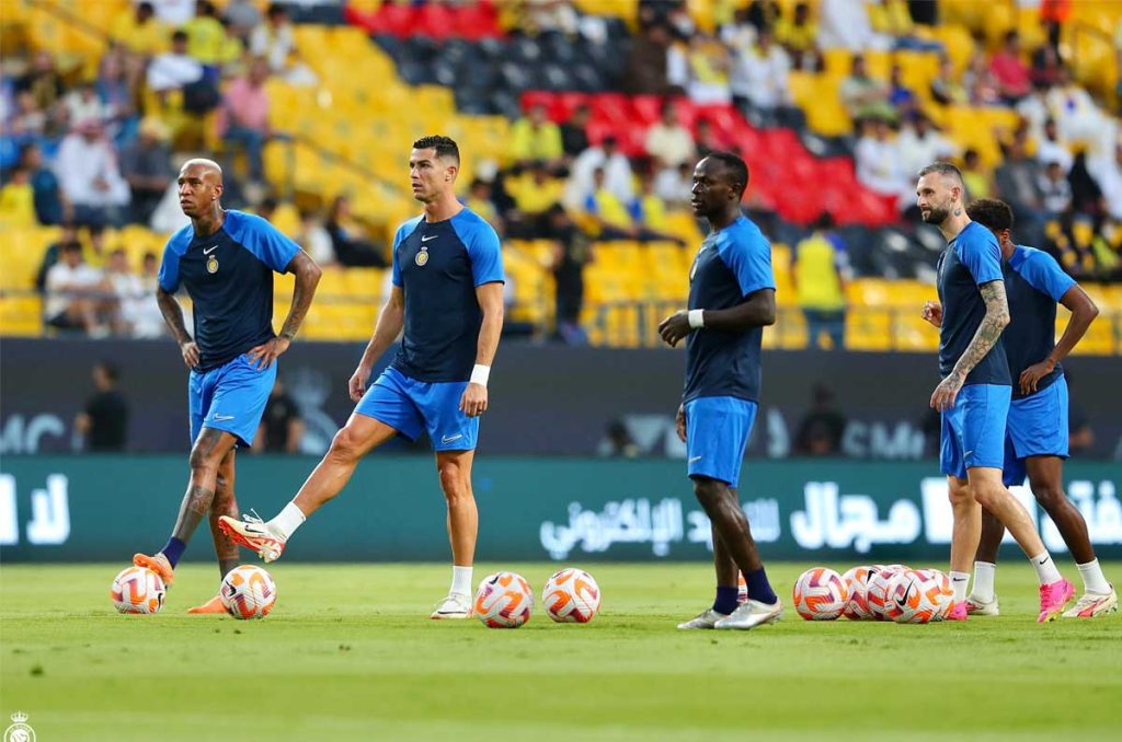 Talisca, Cristiano Ronaldo, Sadio Mané y Marcelo Brozovic, estrellas del Al-Nassr en Arabia Saudita
