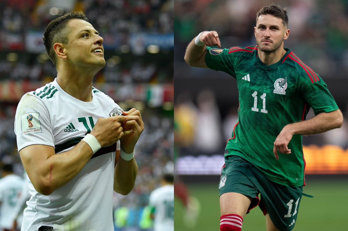 La gran lección que le dejó Chicharito a Santiago Giménez