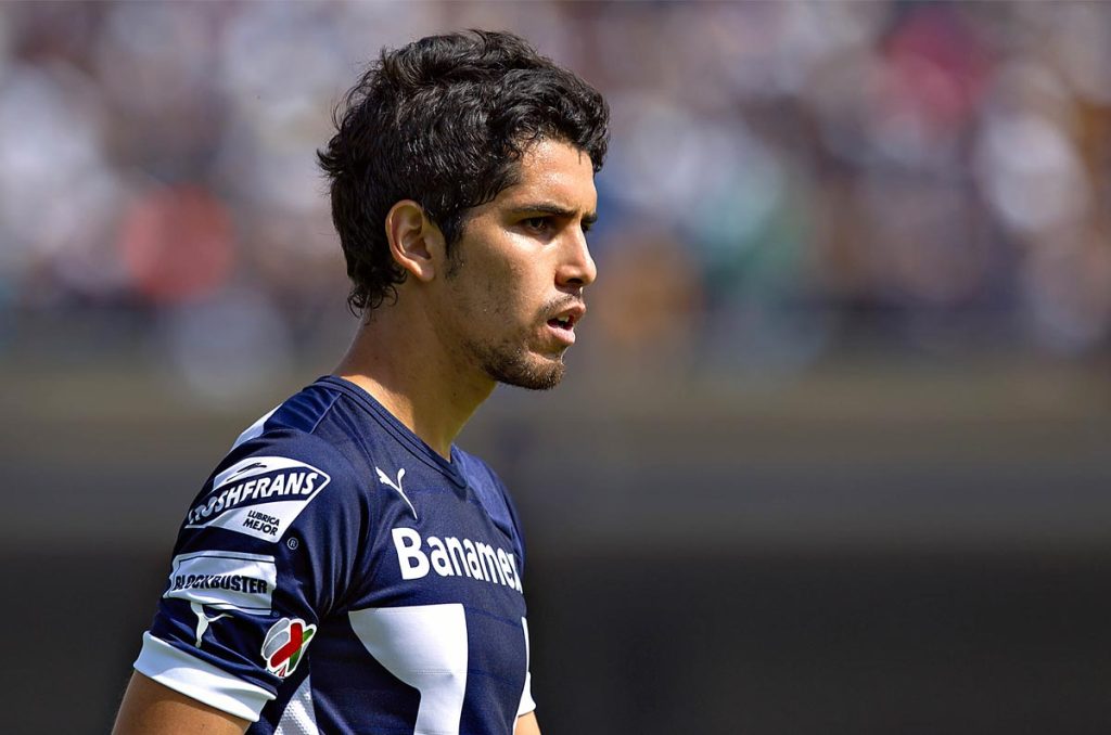 David Cabrera durante sus inicios con los Pumas de la UNAM