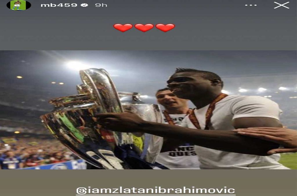 Respuesta de Mario Balotelli a Zlatan Ibrahimovic