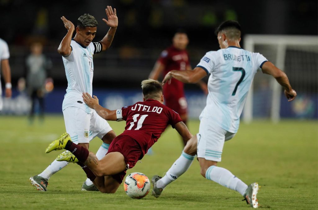 Juan Brunetta durante su paso con la Selección de Argentina