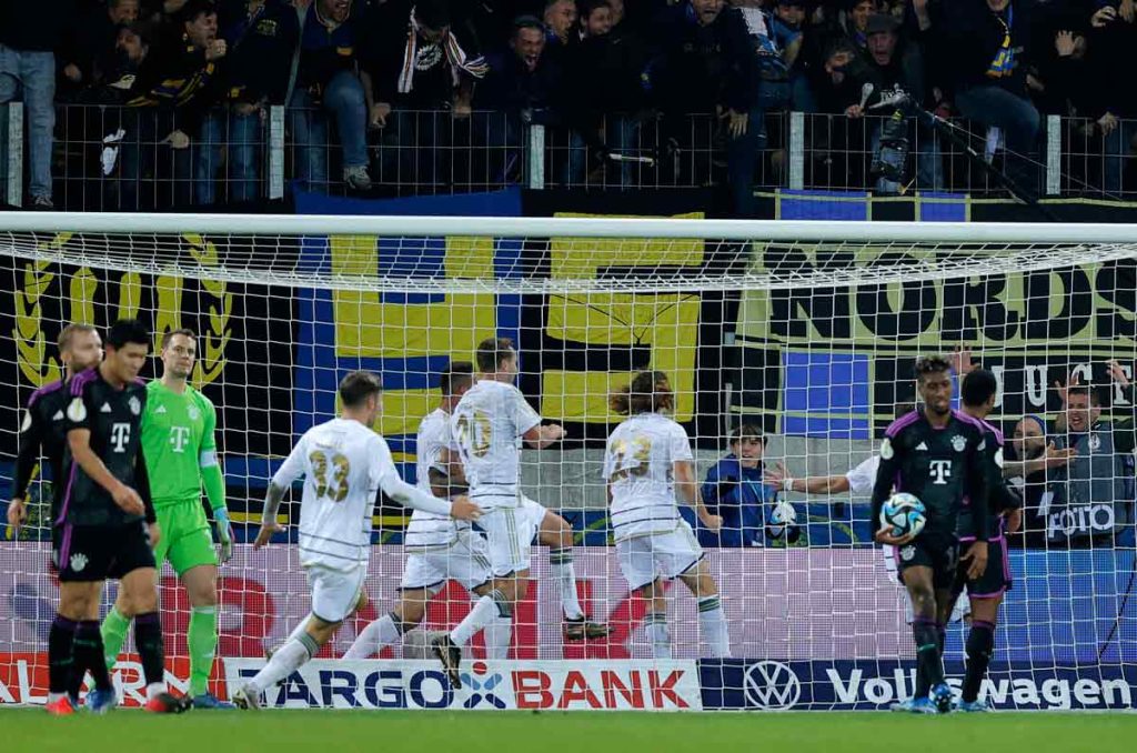 El Saarbrücken de la tercera división venció al Bayern Munich en la Copa de Alemania