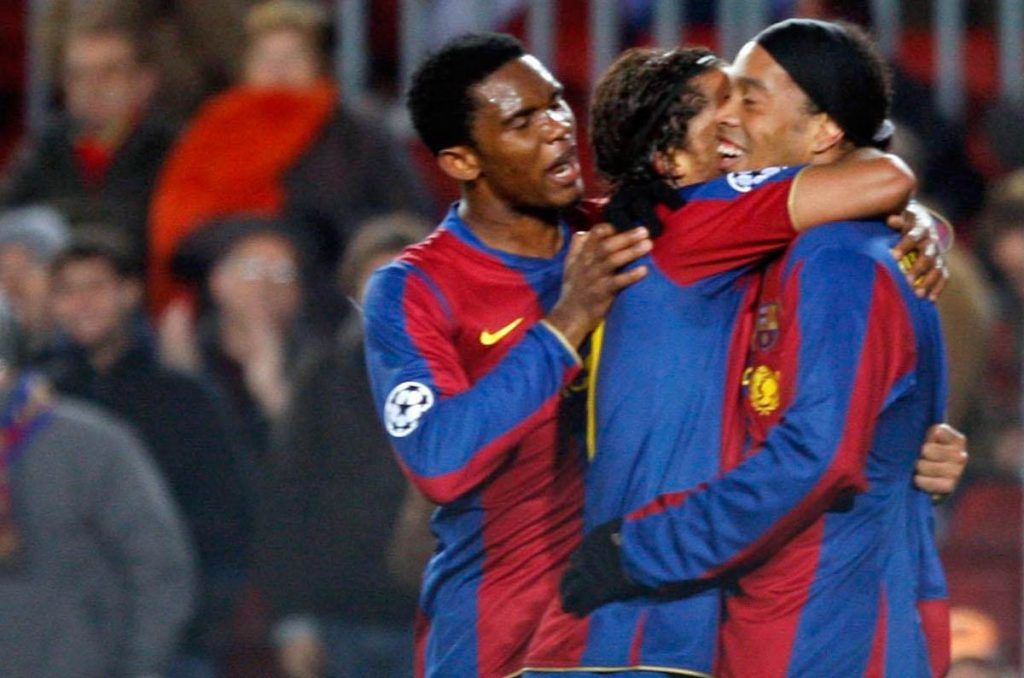 Giovani Dos Santos y Ronaldinho compartieron cancha en el FC Barcelona