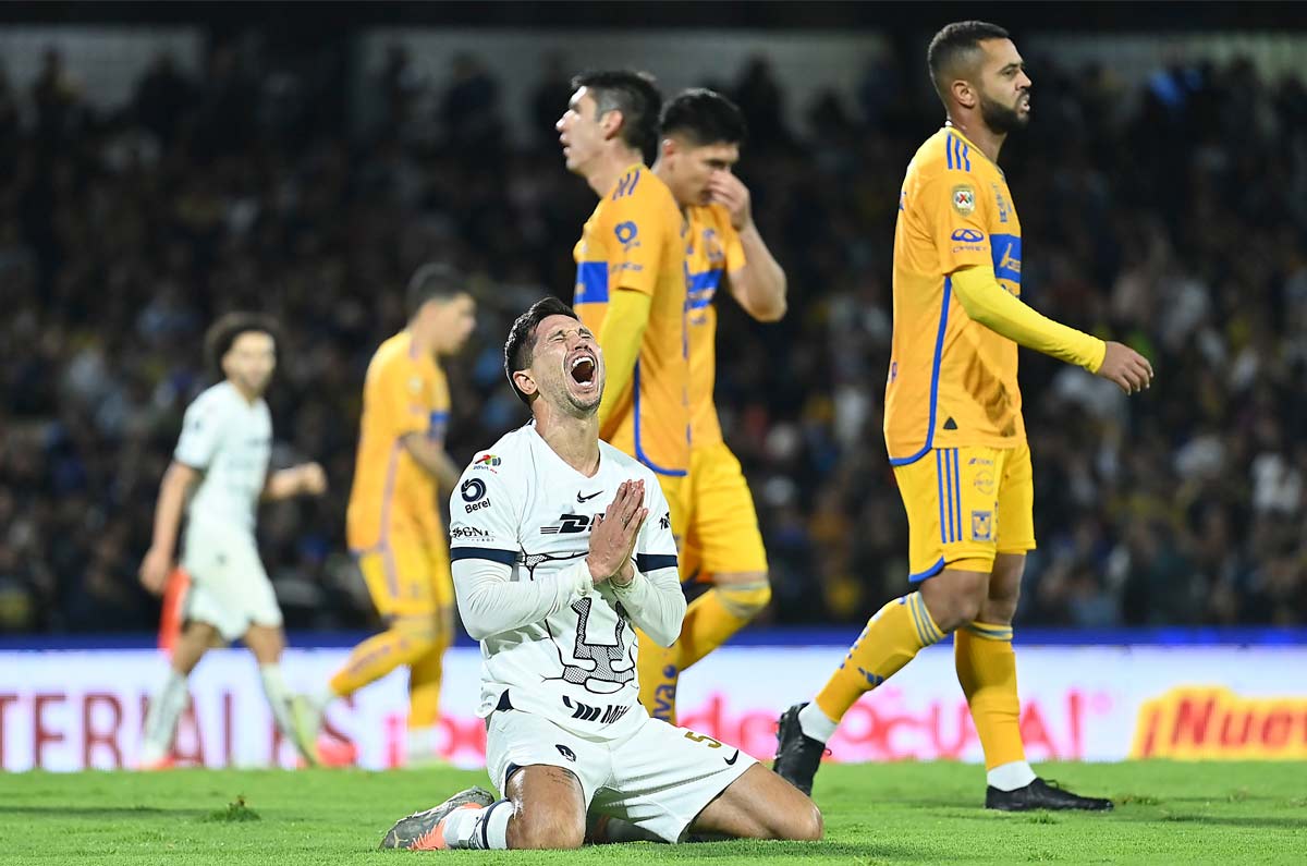 La última vez que Pumas ganó a Tigres por dos goles en el Volcán