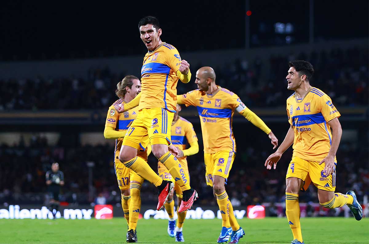 Tigres termina por imponerse a Pumas en la ida de las semifinales del AP23