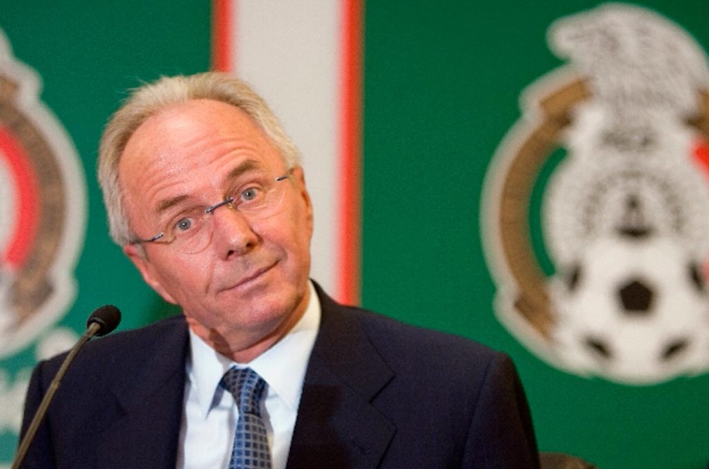 Sven-Göran Eriksson en su etapa como entrenador de la Selección Mexicana
