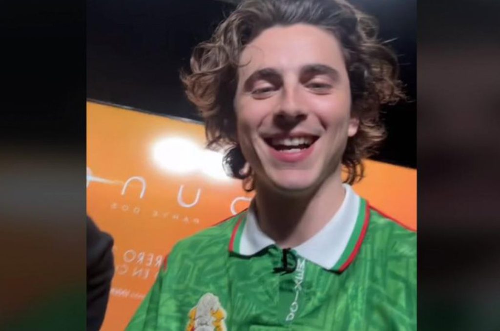 ¿De dónde sacó Timothée Chalamet su jersey de Selección Mexicana?