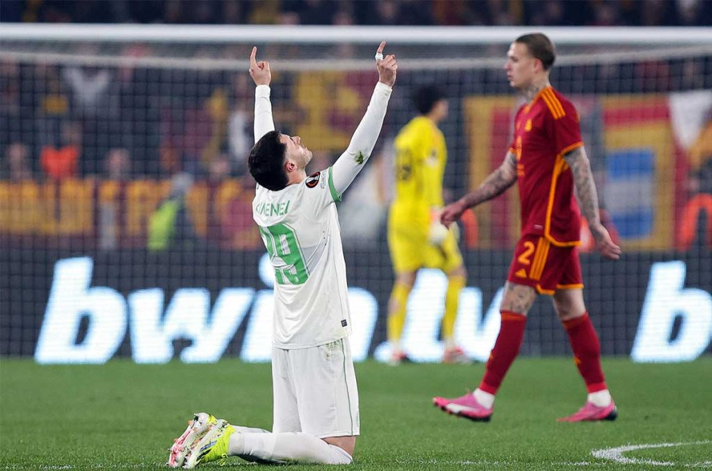 Feyenoord de Santiago Giménez cae en penales ante la Roma 0