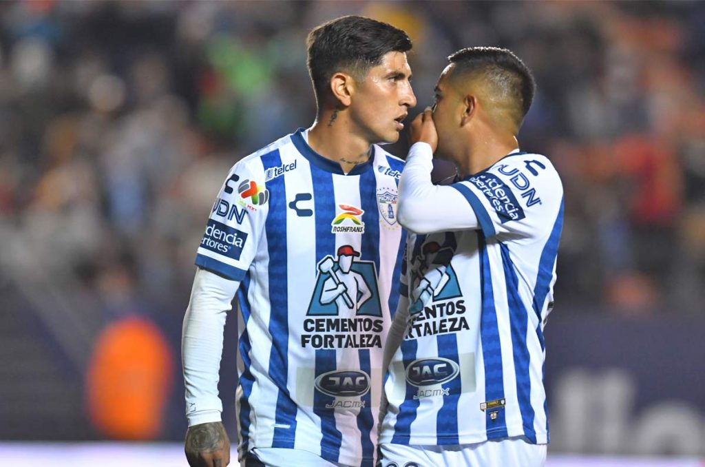 Víctor Pocho Guzmán y Erick Sánchez en su etapa juntos con los Tuzos de Pachuca