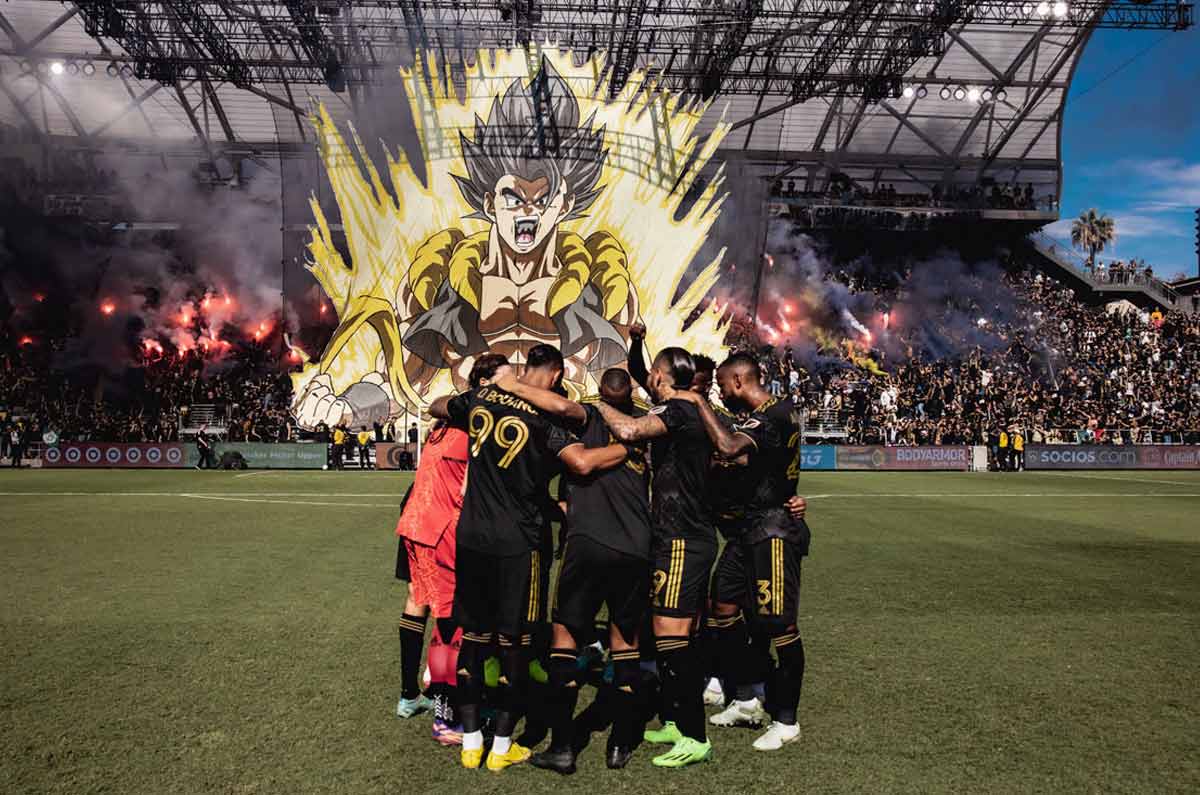 LAFC se sumó con un tifo de Gogeta