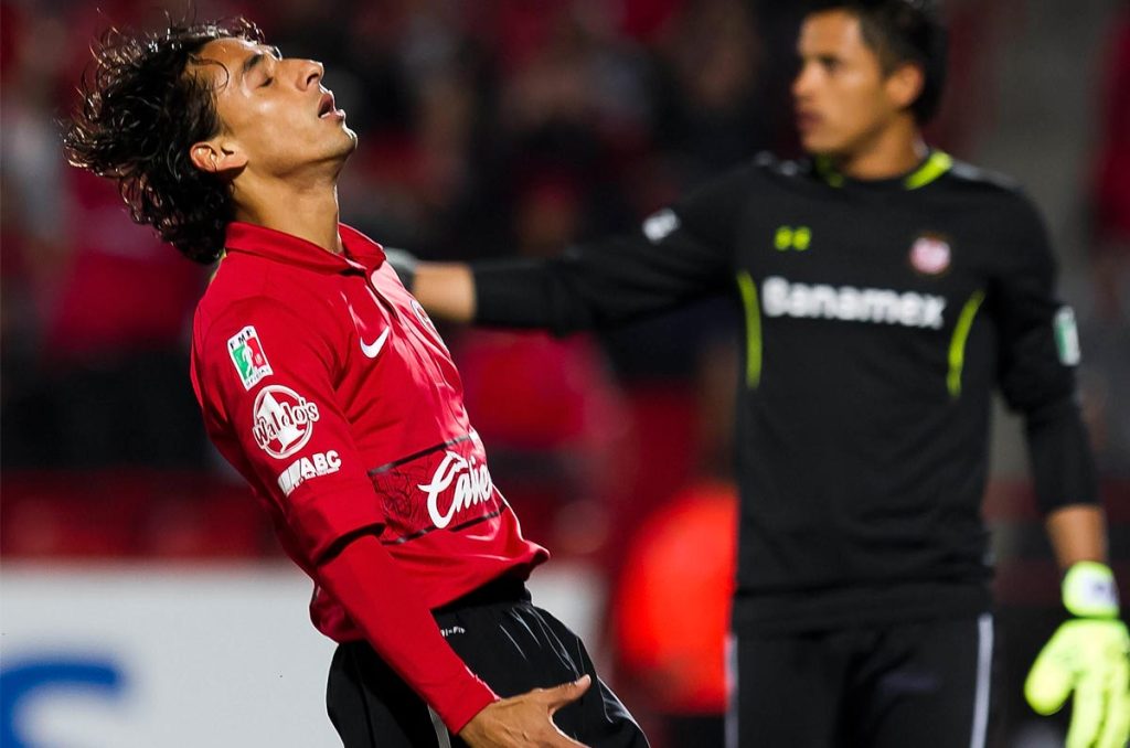 Fernando Arce durante su paso con los Xolos de Tijuana