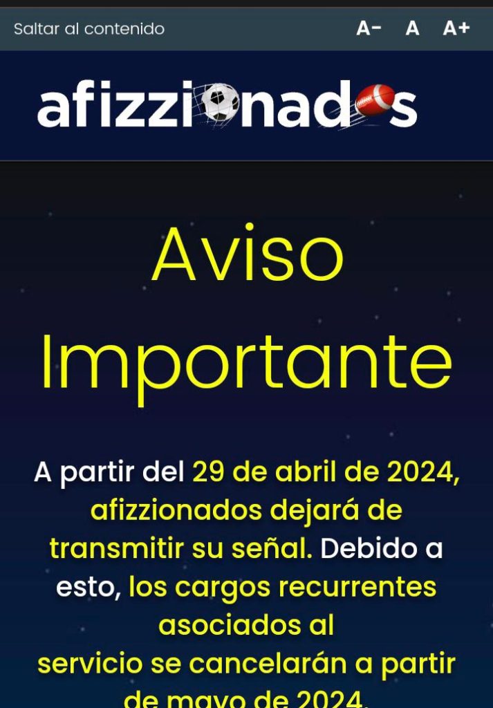 Afizzionados ya no será parte del ecosistema de transmisiones en la Liga MX