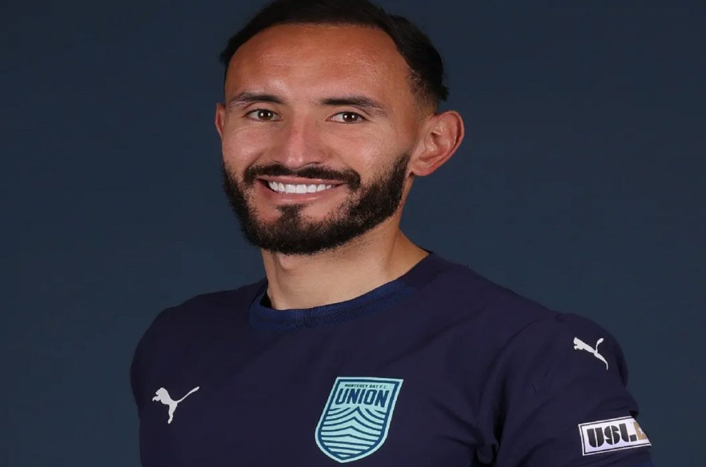 Carlos Guzmán, jugador del Monterey Bay en la segunda división de Estados Unidos