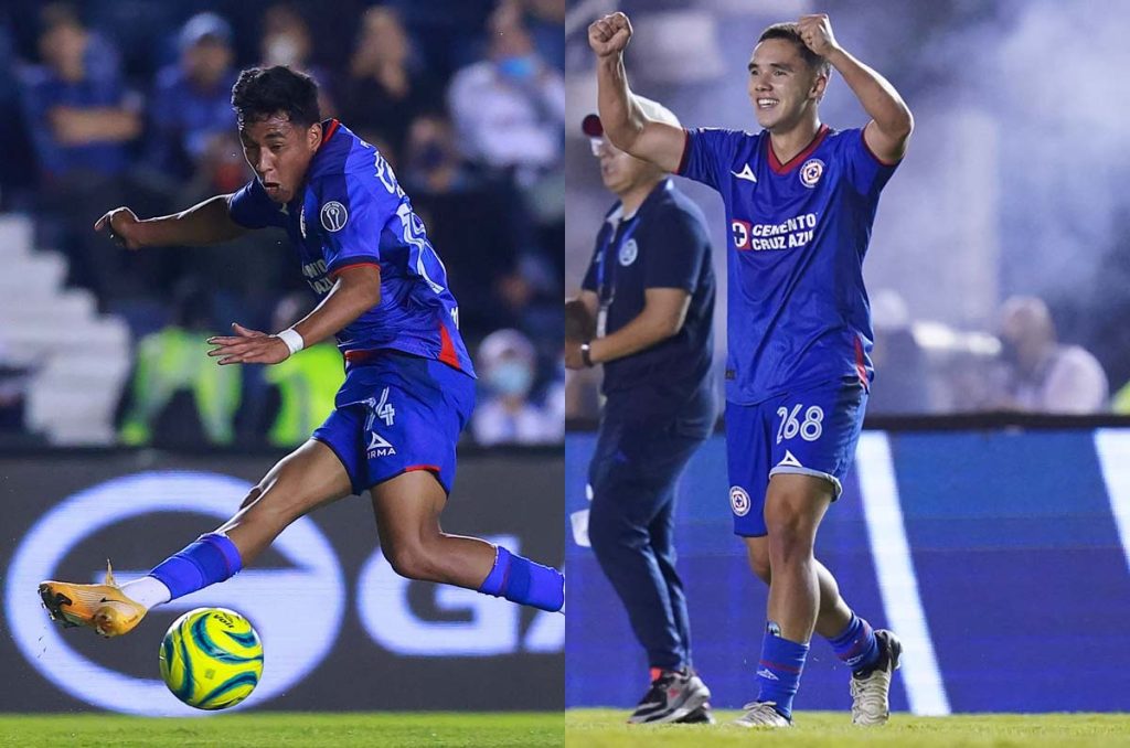 Mateo Levy y Amaury Morales de Cruz Azul, quieren seguir pasos de Santi Giménez