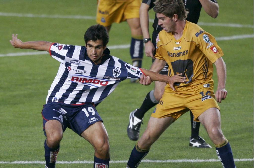 Leandro Gracián en su corto paso con los Rayados de Monterrey