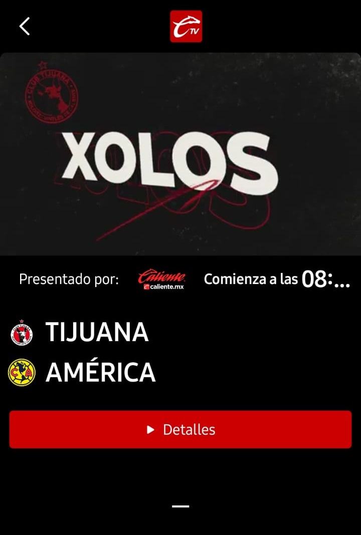 Xolos vs América por Caliente TV: Cómo descargar la app y ver el partido paso a paso